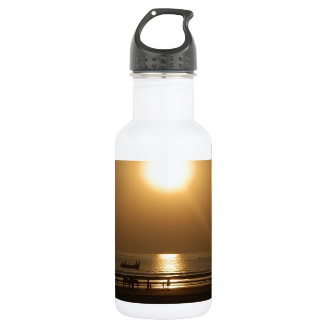 Liebe gibt mir Energie Edelstahlflasche (Vorderseite)