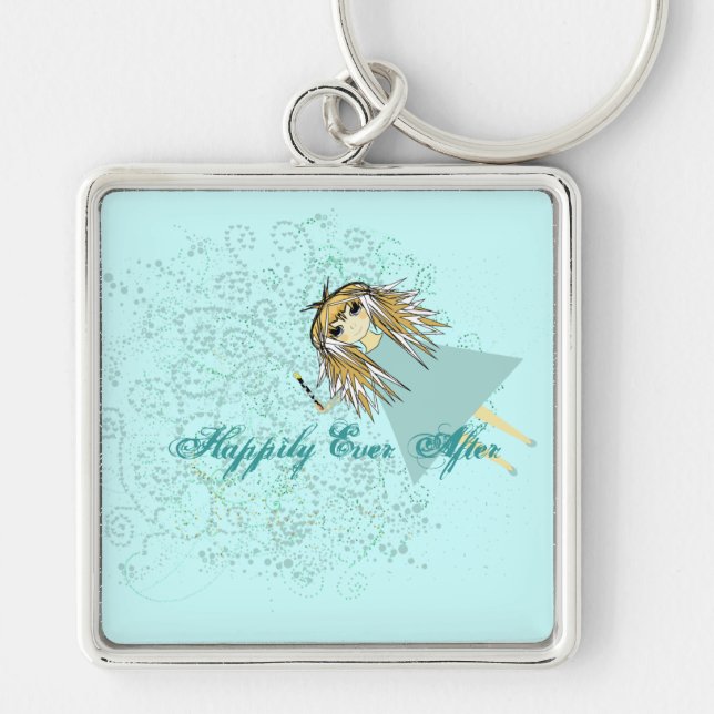 Liebe gibt uns eine Märchen-Hochzeit Schlüsselanhänger (Vorne)