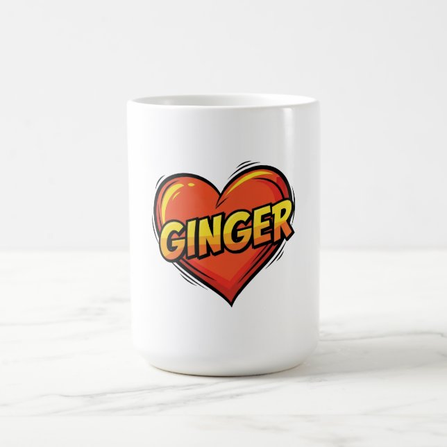 Liebe Ginger Kaffeetasse (Mittel)