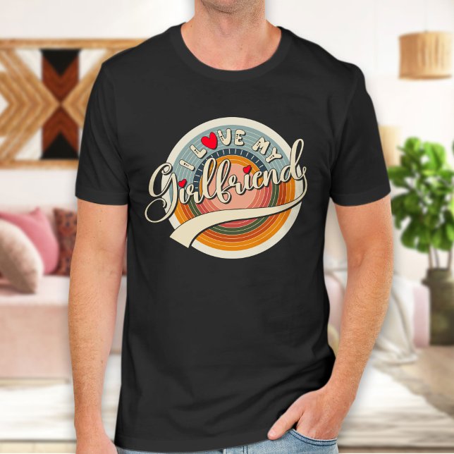 Liebe Girlfriend ,Gift Joke Birthday Valentinstag T-Shirt (Von Creator hochgeladen)