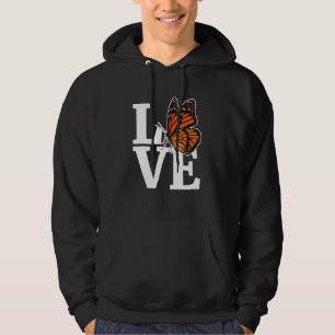Liebe Girls Monarch Butterfly Milkweed Schmetterli Hoodie