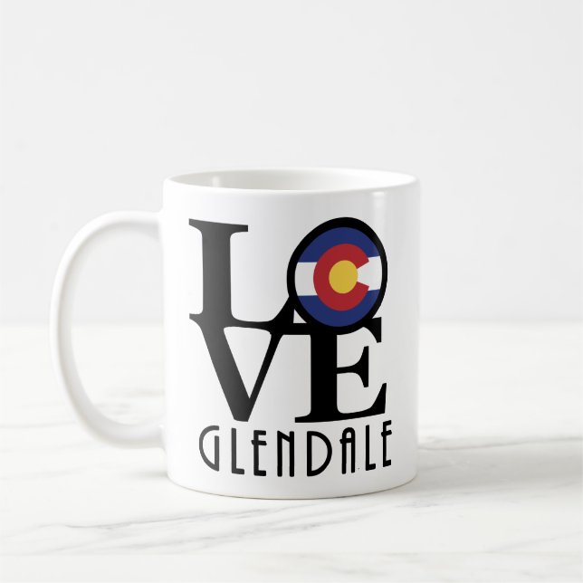 LIEBE Glendale CO 11oz Kaffeetasse (Links)