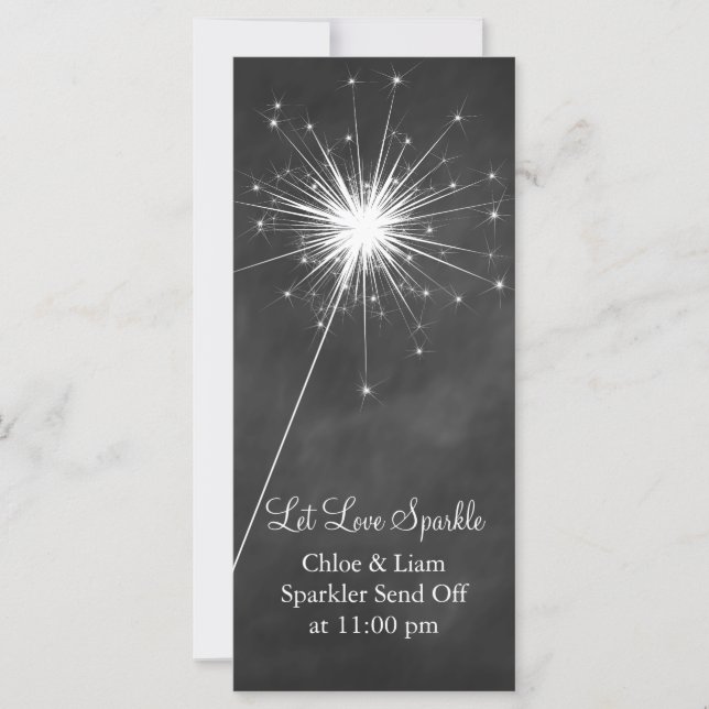 Liebe Glitzern - Tall Sparkler Holder (Vorderseite)