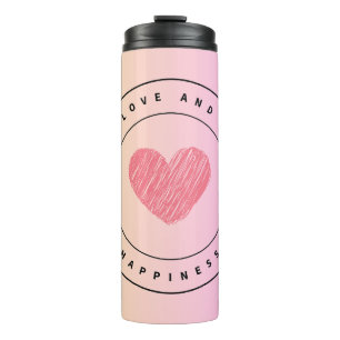 Liebe & Glück Wasserflasche Thermosbecher