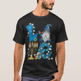 LIEBE Gnome Hanukkah Dekorationen Chanukah T-Shirt