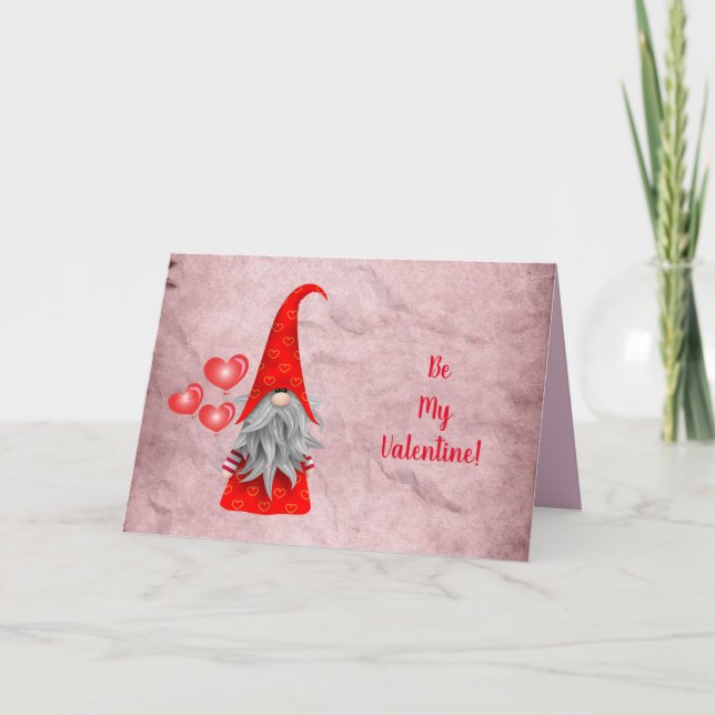 Liebe Gnome mit Herzblasen-Karte Karte (Vorderseite)