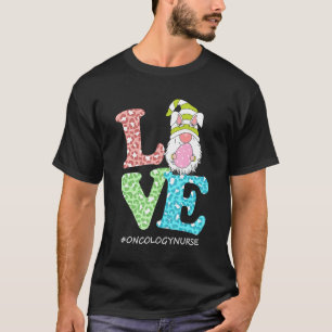 Liebe Gnome Onkologie Krankenschwester Leopard glü T-Shirt