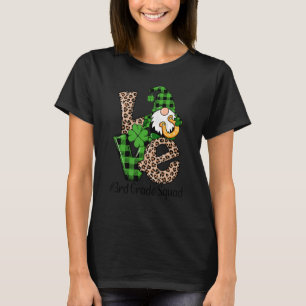 Liebe Gnome Teacher Squad Happy St Patrick Day 3. T-Shirt