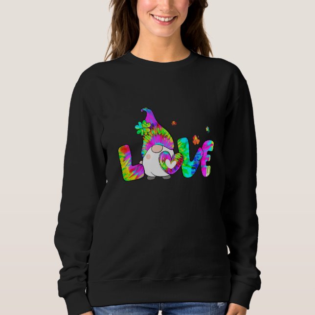 Liebe Gnomes Gefärbte Krawatte St Patricks Day Kle Sweatshirt (Vorderseite)
