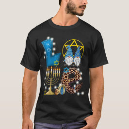 LIEBE Gnomes Hanukkah Dekorationen Chanukah T-Shirt