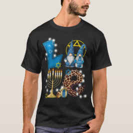 LIEBE Gnomes Hanukkah Dekorationen Chanukah T-Shirt