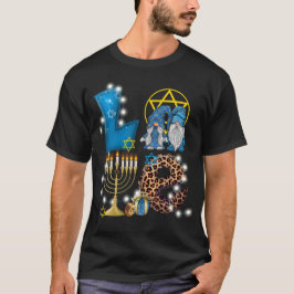LIEBE Gnomes Hanukkah Dekorationen Chanukah T-Shirt