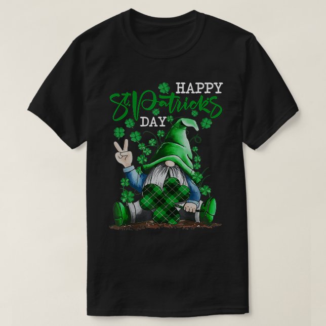 LIEBE Gnomes Irish Kleeblatt Lucky St Patricks Day T-Shirt (Design vorne)