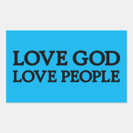 LIEBE GOD, LIEBE PEOPLE Aufkleber