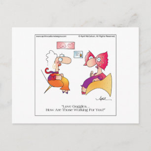 LIEBE GOGGLES Postcard bis April McCallum Postkarte