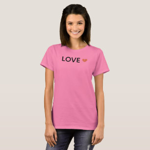 Liebe Gold Heart T-Shirt