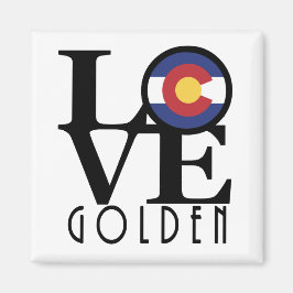 LIEBE Golden Colorado Magnet