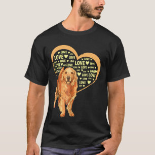 Liebe Golden Retriever Dog T-Shirt