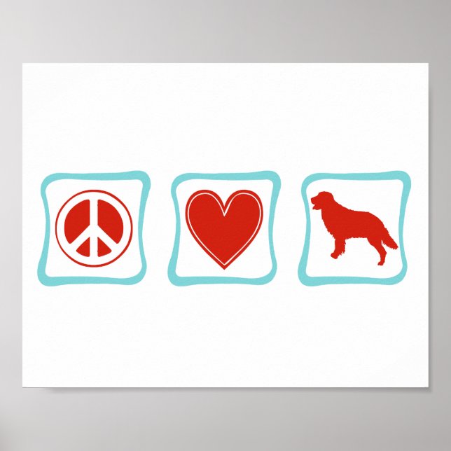 Liebe Golden Retriever Plätze Poster (Vorne)
