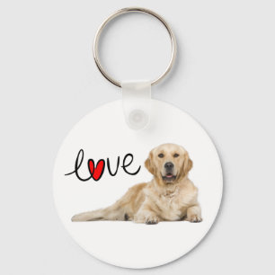 Liebe Golden Retriever Welpen Hund Schlüsselanhäng Schlüsselanhänger