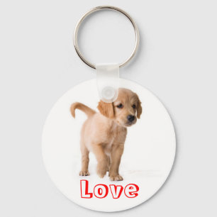 Liebe Golden Retriever Welpen Schlüsselanhänger