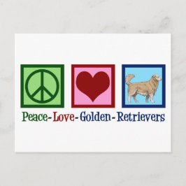 Liebe Golden Retrievers Postkarte