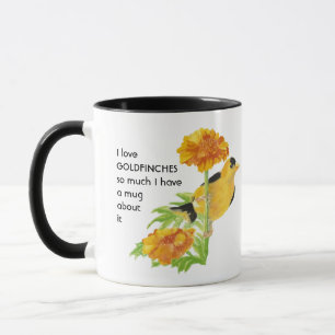 Liebe GOLDFINCH VÖGEL so viel ich so viel Spaß Zit Tasse