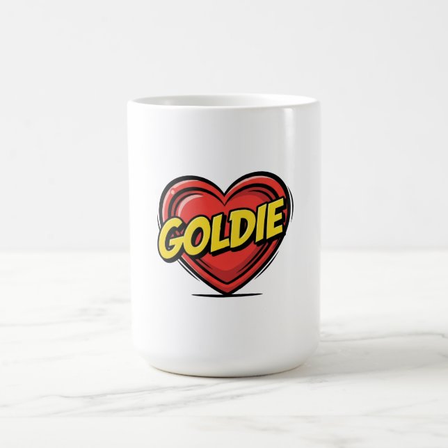 Liebe Goldie Kaffeetasse (Mittel)