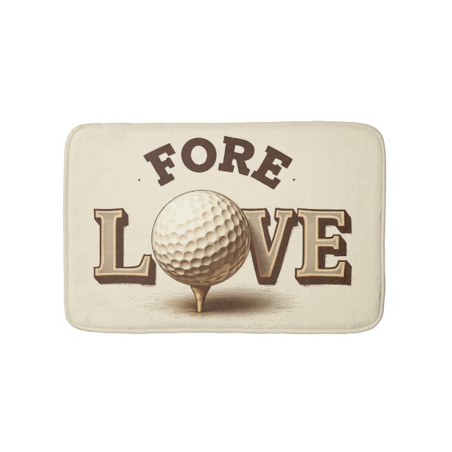 Liebe Golf Badematte für Golfer (Vorderseite)