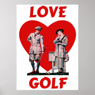 Liebe Golf Poster