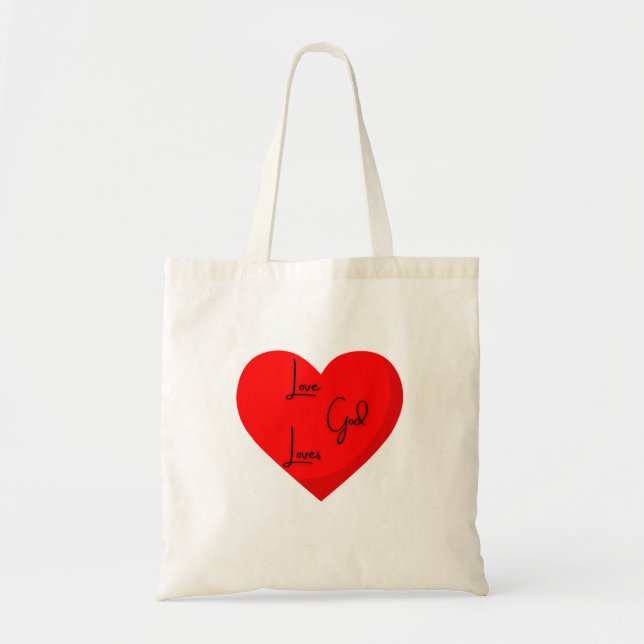 Liebe Gott Liebe Tasche (Vorne)