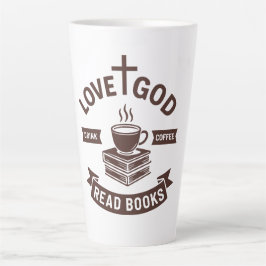 Liebe Gott trinken Kaffee Lesen Bücher Christlich Milchtasse