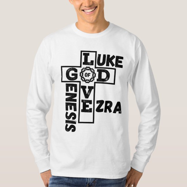 Liebe Gottes biblisches Kreuzwort des Menschen lan T-Shirt (Vorderseite)