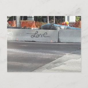 ~Liebe Graffiti Art~ POSTCARD, KÜMMERN SIE! Postkarte