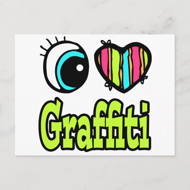 Liebe Graffiti Postkarte (Vorderseite)