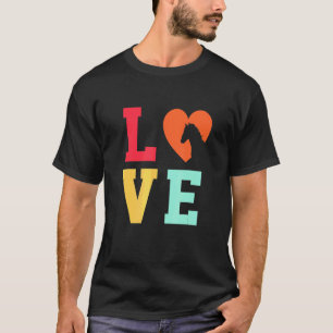 Liebe Grafik Pferdeliebhaber Reitsport Reiter Pfer T-Shirt