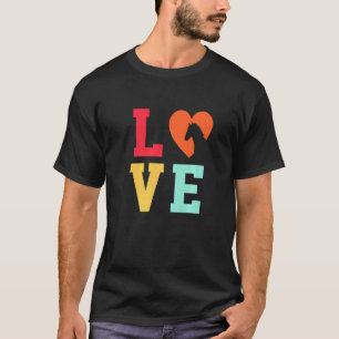 Liebe Grafik Pferdeliebhaber Reitsport Reiter Pfer T-Shirt