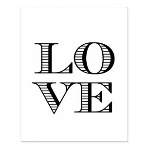 LIEBE Grafik Text Gummistempel