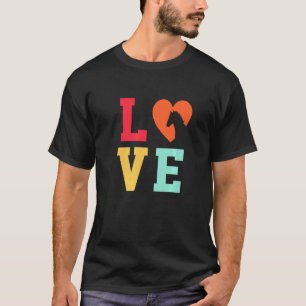 Liebe Grafisches Pferd Reitpferde F T-Shirt
