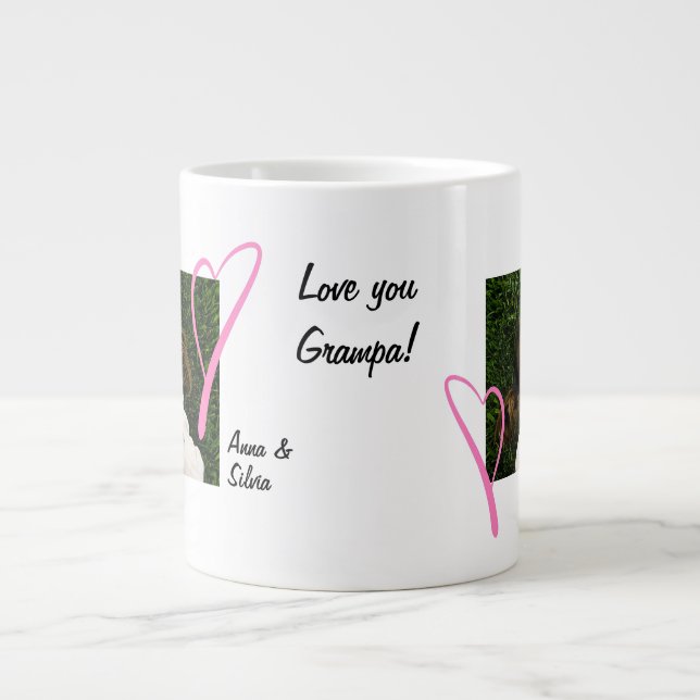 Liebe, Grampa! Jumbo-Tasse (Vorderseite)