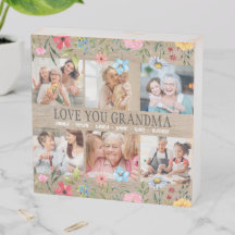 LIEBE GRANDMA Individuelle Name Foto Collage Foto