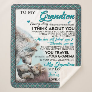 Liebe Grandson Brief an meinen Enkel von Oma Sherpadecke