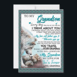 Liebe Grandson| Brief an meinen Großvater von Oma Einladung<br><div class="desc">Liebe Grandson| Zu meinem Enkel ist meine Liebe für dich ewig</div>