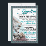 Liebe Grandson| Brief an meinen Großvater von Oma Einladung<br><div class="desc">Liebe Grandson| Zu meinem Enkel ist meine Liebe für dich ewig</div>