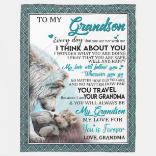 Liebe Grandson Brief an meinen Großvater von Oma Fleecedecke