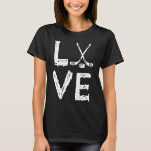 Liebe Graphic Hockey Player Hockey Hockey Hockey S T-Shirt