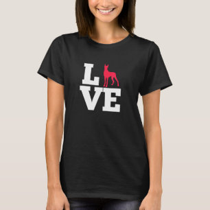 Liebe Great Dane Hund Lover Dog Mama Vater T-Shirt