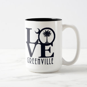 LIEBE Greenville Sc 15oz Zweifarbige Tasse