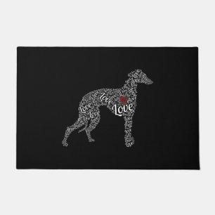 Liebe Greyhound Hund, I Liebe Windhunde Fußmatte