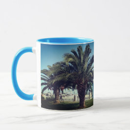 Liebe Griechenland Monogram Palmen Sommer Tasse